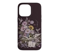 Custodia per iPhone 14 Pro Max Logopedia Floreale Insegnante Colibrì
