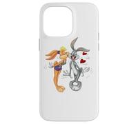 Custodia per iPhone 14 Pro Max Looney Tunes Bugs and Lola Kiss Valentine's Day