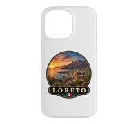 Custodia per iPhone 14 Pro Max Loreto Tramonto Paesaggio Panoramico Vista Spiaggia
