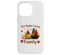 Custodia per iPhone 14 Pro Max Loving Cute Chicken Family Hen Rooster Chick Funny Farmer
