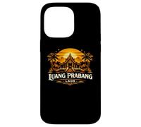 Custodia per iPhone 14 Pro Max Luang Prabang Laos Tramonto Tempio Viaggi Design