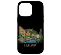 Custodia per iPhone 14 Pro Max Lubiana Slovenia souvenir da viaggio regalo punto di riferimento della città