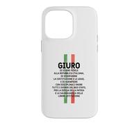 Custodia per iPhone 14 Pro Max Maglia Celebrativa, Formula Giuramento Repubblica Italiana