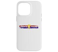 Custodia per iPhone 14 Pro Max Maglietta genoa gente di mare, cuori rossoblu zena grifone