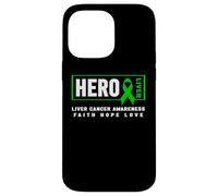 Custodia per iPhone 14 Pro Max Maglietta per la consapevolezza del cancro al fegato - Consapevolezza degli eroi del cancro al feg