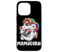 Custodia per iPhone 14 Pro Max Mamma Unicorno Con Due Gemelli, Mamma Fantastica