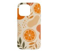 Custodia per iPhone 14 Pro Max Mandarini minimalisti con motivo di frutta mandarini arancioni
