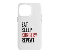 Custodia per iPhone 14 Pro Max Mangiare Chirurgia Del Sonno Ripetere Medico Chirurgo Medicina Ospedale