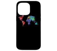 Custodia per iPhone 14 Pro Max Mappa del mondo Bandiera Paese Atlante