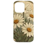 Custodia per iPhone 14 Pro Max Margherita Art Nouveau Elegance Mese Nascita Fiore