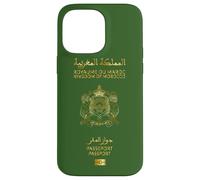 Custodia per iPhone 14 Pro Max Marocoo Passaporto Stemma, Regno del Marocco