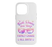 Custodia per iPhone 14 Pro Max Matching Family Boat Waves Sun Rays Family Chaos All Days