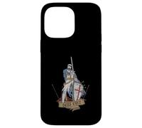 Custodia per iPhone 14 Pro Max Medievale Guerriero Santo Cavaliere Templare Deus Vult Vintage