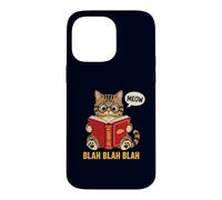 Custodia per iPhone 14 Pro Max Miao Blah Blah Blah Lettore introverso & Umorismo amante dei libri