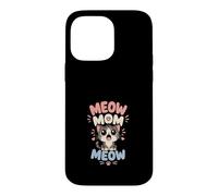 Custodia per iPhone 14 Pro Max Miao Mamma Simpatico Gattino per Amanti Gatti
