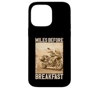 Custodia per iPhone 14 Pro Max Miles Before Breakfast Moto Adventure Design