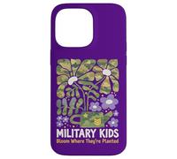 Custodia per iPhone 14 Pro Max Militare Kid Tarassaco Bloom Dove Sono Piantati Viola Up
