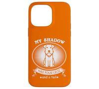 Custodia per iPhone 14 Pro Max Miniature Schnauzer My Dog is My Shadow Funny Pet Dog Lover