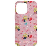 Custodia per iPhone 14 Pro Max Minions Big Heart All Over Print