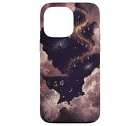 Custodia per iPhone 14 Pro Max Mistico cielo notturno grafico Pozioni incantate e celesti