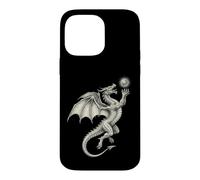 Custodia per iPhone 14 Pro Max Mitico Drago Holding Sun Orb Vintage Art