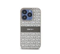 Custodia per iPhone 14 Pro Max Modello ripetuto Tonal Stripe con logo metallico - Nouvo
