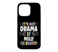 Custodia per iPhone 14 Pro Max MOLLY Personalized Women's Gift Custom MOLLY