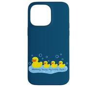 Custodia per iPhone 14 Pro Max Mommy You're My Lucky Duck Cute Rubber Ducky