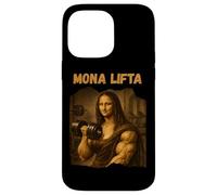 Custodia per iPhone 14 Pro Max Mona Lifta Muscle Mona Lisa Lifting Weights Bodybuilding Gym