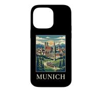 Custodia per iPhone 14 Pro Max Monaco Germania Bavarese Alpine City Travel Art