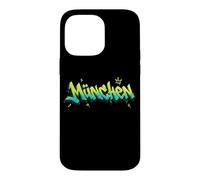 Custodia per iPhone 14 Pro Max Monaco Hip Hop Graffiti Testo Urban Streetwear