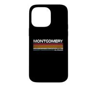 Custodia per iPhone 14 Pro Max Montgomery Alabama - Design vintage a righe