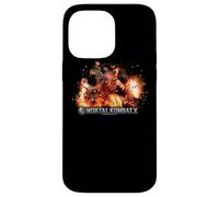 Custodia per iPhone 14 Pro Max Mortal Kombat X Scorpio Flames