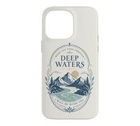 Custodia per iPhone 14 Pro Max Mountain River Faith Verse Deep Waters Comfort Citazione