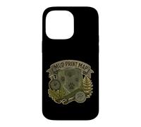 Custodia per iPhone 14 Pro Max MUD PRINT MAP Mappa di tracce animali sul campo