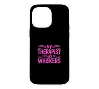 Custodia per iPhone 14 Pro Max My Therapist Has Whiskers