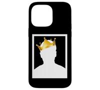 Custodia per iPhone 14 Pro Max Mysterious Royal King with Golden Crown Illustration Graphic