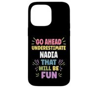 Custodia per iPhone 14 Pro Max NADIA Personalized Women's Gift Custom NADIA