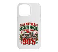 Custodia per iPhone 14 Pro Max Natale Anni 90 Nostalgia Vintage Musica e Ricordi