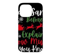Custodia per iPhone 14 Pro Max Natale Caro Babbo Natale prima di spiegare quanto ne sai?