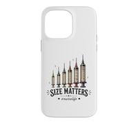 Custodia per iPhone 14 Pro Max Needle Size Matters Funny Nursing And Nurses