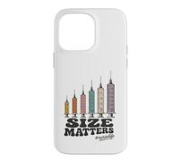 Custodia per iPhone 14 Pro Max Needle Size Matters Funny Nursing And Nurses