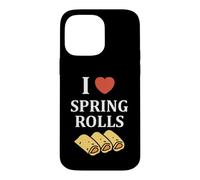 Custodia per iPhone 14 Pro Max Nem food funny simple quote I love spring rolls