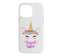 Custodia per iPhone 14 Pro Max New Baby Girls Biggest Sister Unicorn