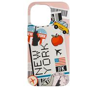 Custodia per iPhone 14 Pro Max New York Travel Pass NYC JFK Adventure