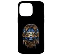 Custodia per iPhone 14 Pro Max Nicaraguan Lion Cuffie Reggae Dreadlocks