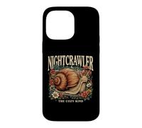 Custodia per iPhone 14 Pro Max Nightcrawler The Cozy Kind Garden Nature Lumaca