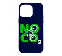 Custodia per iPhone 14 Pro Max No CO2 Ecology Citazione Think Green Eco Biker Save The Planet