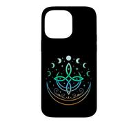 Custodia per iPhone 14 Pro Max Nodo Celtico Luna Simboli Elementi Terra Aria Acqua