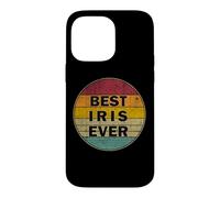 Custodia per iPhone 14 Pro Max Nome personalizzato Iris I love Iris Retro Vintage Style